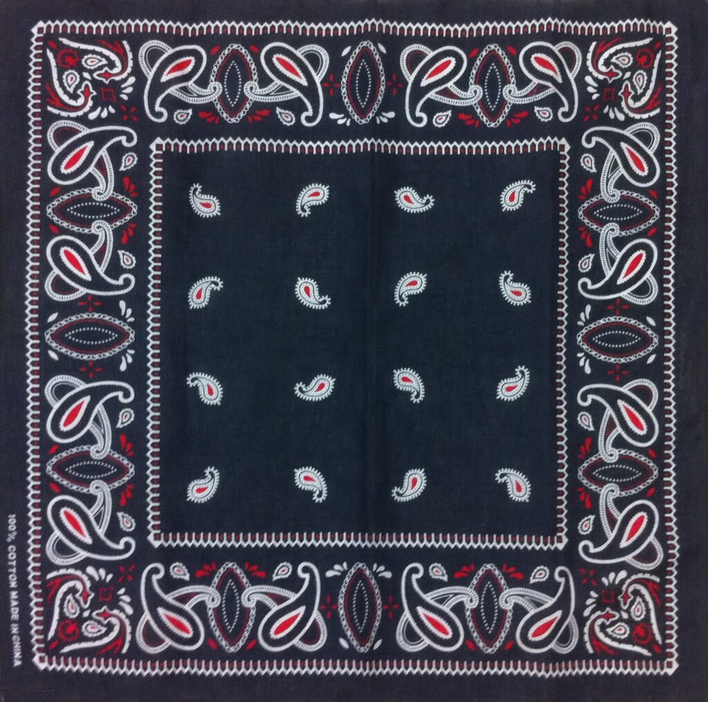 fashion paisley pocket square tie hip hop bandana-side picture