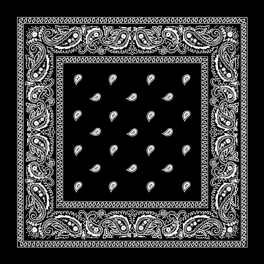 Cotton Bandana Multifunction Paisley Cowboy Handkerchiefs-Side Picture