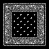 Cotton Bandana Multifunction Paisley Cowboy Handkerchiefs-Side Picture
