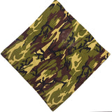 Camo Bandanas Cotton Headwraps Wristband Sports Face -Camo A