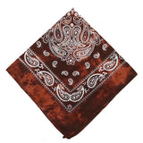 Two-tone stitching cotton paisley bandana-side picture