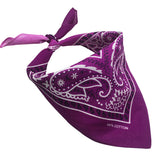 Gradient Paisley Cotton Novelty Cowboy Head Wrap Handkerchief-Effect Picture