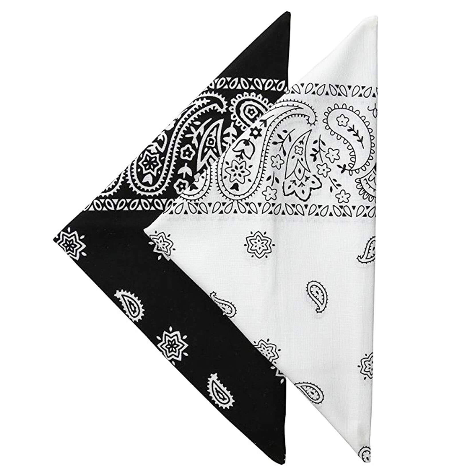 12 Pcs Novelty Cowboy Bandana Hip-Hop Headband Scarf Head Wrap Wristband