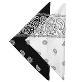 12 Pcs Novelty Cowboy Bandana Hip-Hop Headband Scarf Head Wrap Wristband