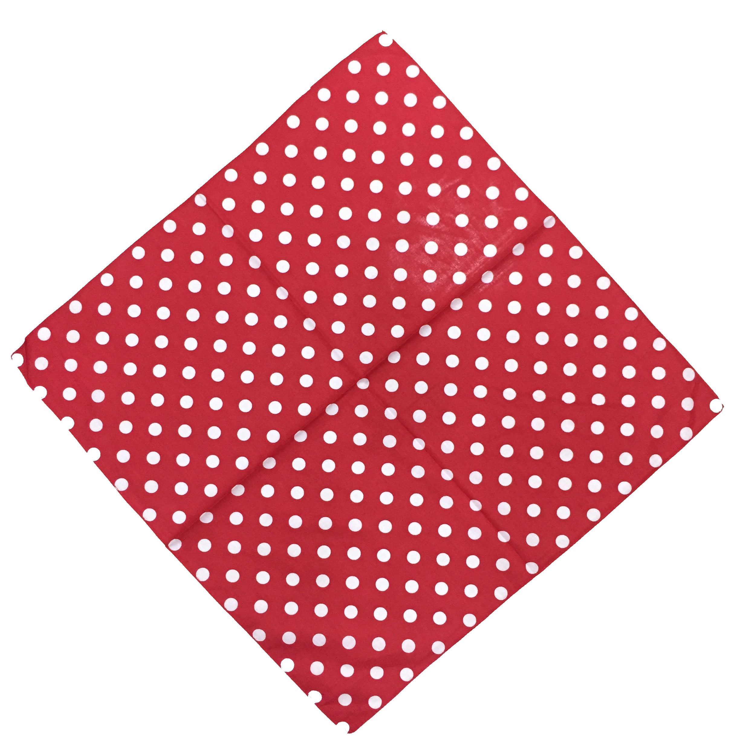 Unisex Retro Art Polka dot Bandana Scarf Wristband-Side Picture