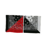 Two-tone stitching cotton paisley bandana-side picture