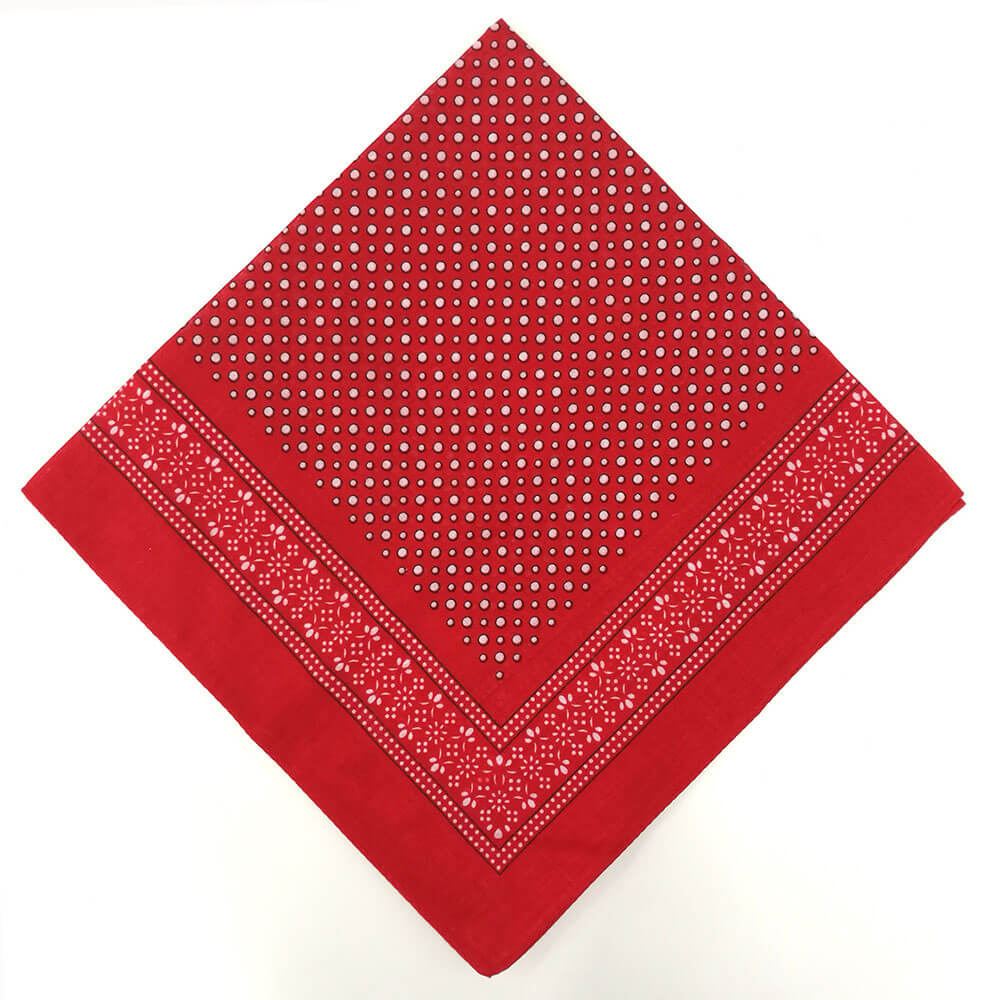 Unisex Retro Art Polka dot Bandana Scarf Wristband-Side Picture