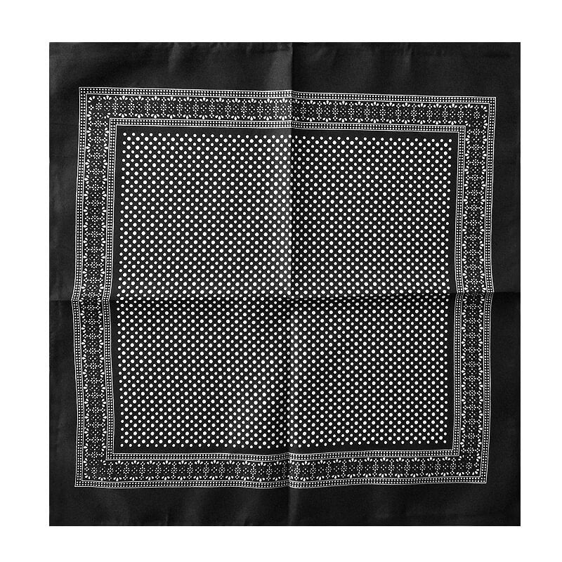 Unisex Retro Art Polka dot Bandana Scarf Wristband-Side Picture
