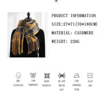 Womens Winter Scarf Cashmere Feel Pashmina Shawl Wraps Soft Warm Blanket Scarves for Women