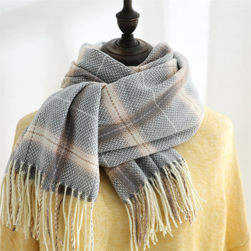 Womens Winter Scarf Cashmere Feel Pashmina Shawl Wraps Soft Warm Blanket Scarves for Women