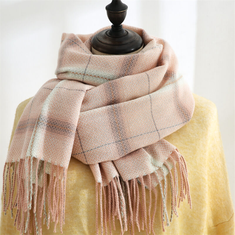Womens Winter Scarf Cashmere Feel Pashmina Shawl Wraps Soft Warm Blanket Scarves for Women