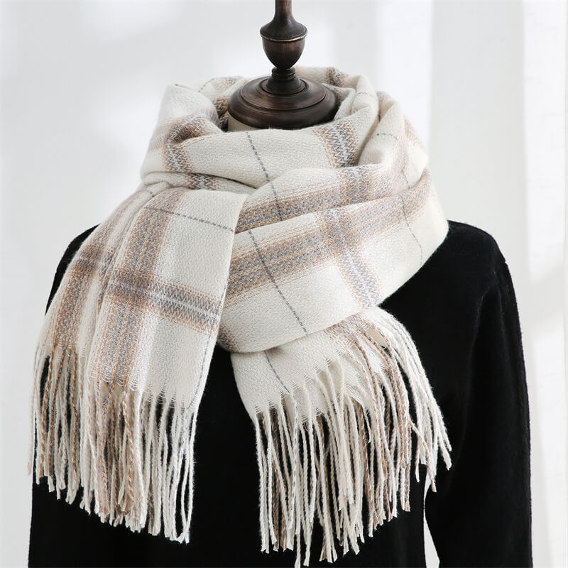 Womens Winter Scarf Cashmere Feel Pashmina Shawl Wraps Soft Warm Blanket Scarves for Women
