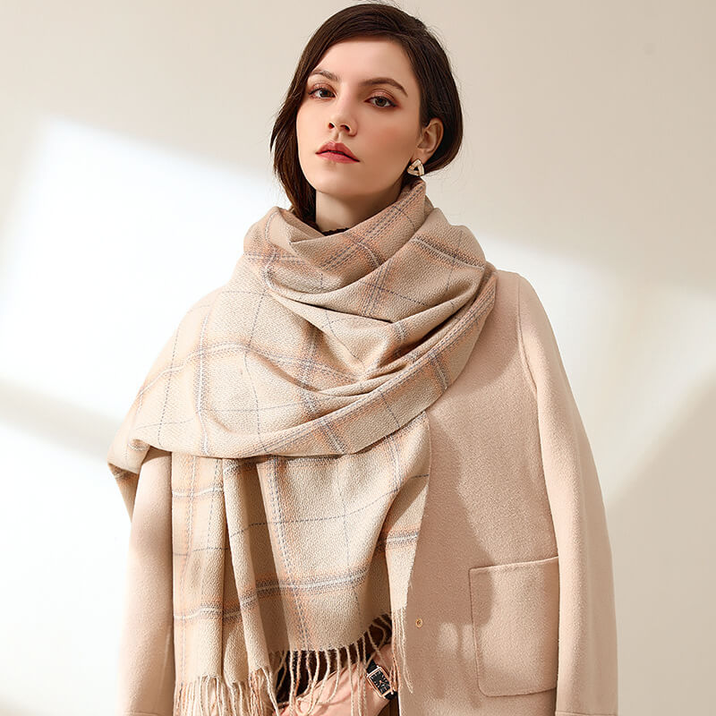 Womens Winter Scarf Cashmere Feel Pashmina Shawl Wraps Soft Warm Blanket Scarves for Women