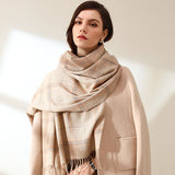 Womens Winter Scarf Cashmere Feel Pashmina Shawl Wraps Soft Warm Blanket Scarves for Women