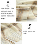 Womens Winter Scarf Cashmere Feel Pashmina Shawl Wraps Soft Warm Blanket Scarves for Women