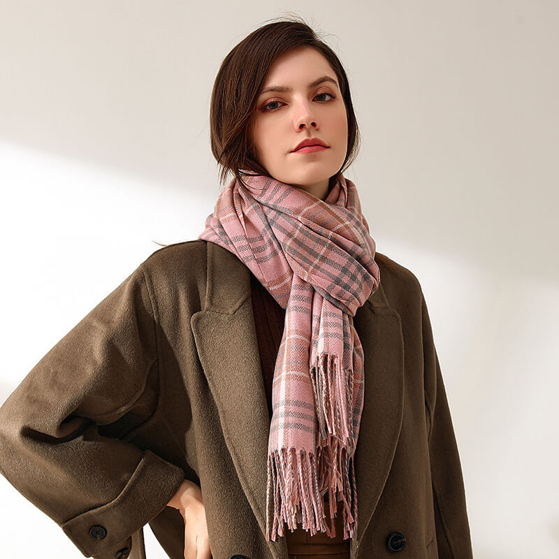 Womens Winter Scarf Cashmere Feel Pashmina Shawl Wraps Soft Warm Blanket Scarves for Women