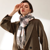 Womens Winter Scarf Cashmere Feel Pashmina Shawl Wraps Soft Warm Blanket Scarves for Women