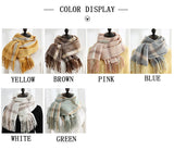 Womens Winter Scarf Cashmere Feel Pashmina Shawl Wraps Soft Warm Blanket Scarves for Women