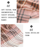 Womens Winter Scarf Cashmere Feel Pashmina Shawl Wraps Soft Warm Blanket Scarves for Women