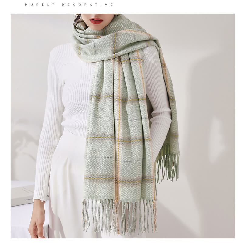 Womens Winter Scarf Cashmere Feel Pashmina Shawl Wraps Soft Warm Blanket Scarves for Women