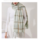 Womens Winter Scarf Cashmere Feel Pashmina Shawl Wraps Soft Warm Blanket Scarves for Women
