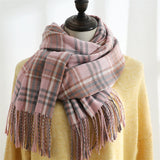 Womens Winter Scarf Cashmere Feel Pashmina Shawl Wraps Soft Warm Blanket Scarves for Women