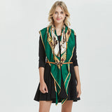 Womens Extra Large Scarf Twilled Silk Square Scarf