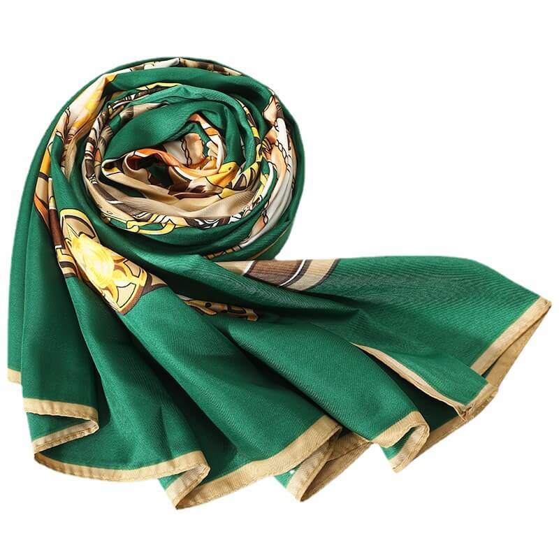 Womens Extra Large Scarf Twilled Silk Square Scarf