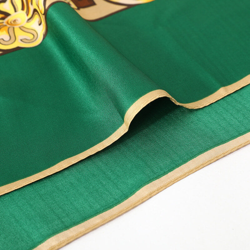 Womens Extra Large Scarf Twilled Silk Square Scarf