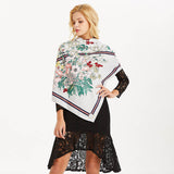 Womens Extra Large Scarf Twilled Silk Square Scarf