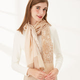 Elegant ladies animal pattern plaid scarf autumn and winter new imitation cashmere scarf shawl warm scarf