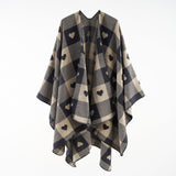 MS fall winter shawl coat new loving pattern fashion warm and imitation cashmere unraveled shawl