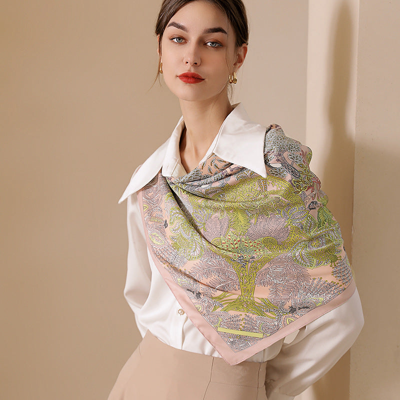 Vintage Silk Scarf 60s Style Scarf Fashion by Mode Maker Ben 