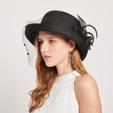 Ladies Fashion Mesh Hat Outdoor Sun Hat Black Premium Cap