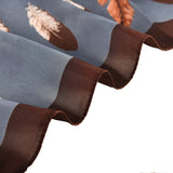 Autumn and winter new Korean version 70 small squares fashion feather pattern scarf women