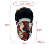 Winter neck protection camouflage men's and women's outdoor riding warm hat windproof plush thickened ear protection hat