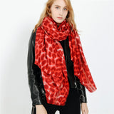 Autumn and winter leopard like cashmere warm thickened women's scarf shawl dual-use