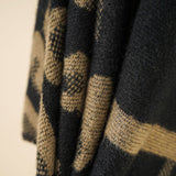 Women's leopard print spell stripe fashion warm office blanket shawl split