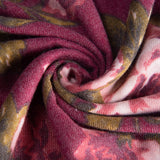 Retro ethnic rose print scarf autumn and winter ladies temperament imitation cashmere scarf