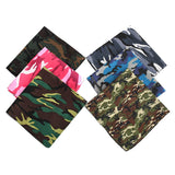 12 Pack Cotton Camouflage Print Outdoor Riding Sports Mountaineering Dress Up Sweat-absorbing Sunscreen Blocks