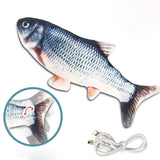 Net red fish simulation fish funny cat will jump fish funny cat pet toy usb charging