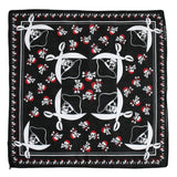 12 skull bandana tie retro hip-hop pocket squares--style 13