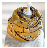 Women's shawl over winter office nap blanket cheongsam blanket cashmere tassel warm scarf