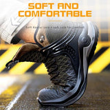 Steel Toe Shoes for Men Work Air Cushion Women Lightweight Sneakers Slip Resistant Safety Work Boots
