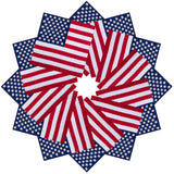 12 Pieces American Flag Bandanas Headband USA Flag Clothing Bandana Patriotic Accessories