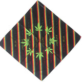 Four Colors-Rainbow Hemp Leaf Handkerchief-Side Picture