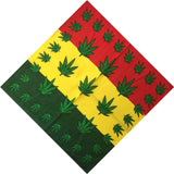 Four Colors-Rainbow Hemp Leaf Handkerchief-Side Picture