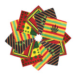 Four Colors-Rainbow Hemp Leaf Handkerchief-Main Picture