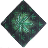 Square Bandana 100% Cotton Cannabis leaf-Side Picture
