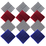 Unisex Bandanas Plaid Pet Scarves Checkered Kerchief Classic Triangle Dog Bibs Costume Decoration Accessories